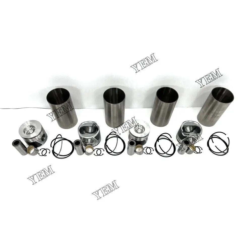 For Cummins excavator engine 445T QSB4.5 Cylinder Liner Kit With Cylinder Liner Piston Rings Set YEMPARTS
