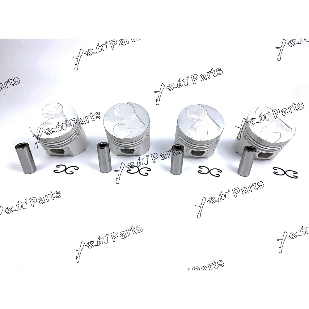 YEM Engine Parts Piston Set Oversize 80mm (+0.50mm) For Kubota V1903 x4 PCS Engine Parts For Kubota