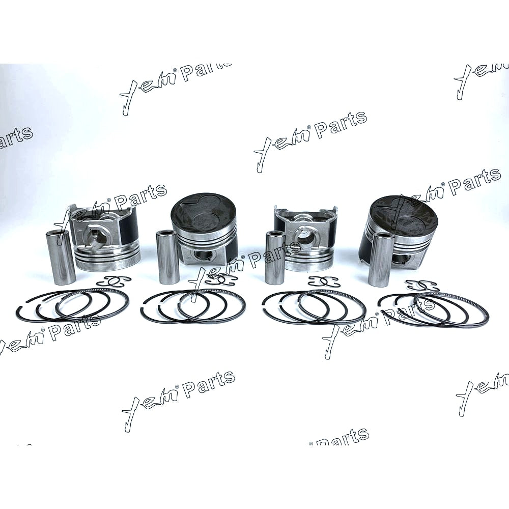 YEM Engine Parts Piston + Ring Kit 87mm STD For Kubota V2403-DI (1G924-2111) x4 PCS Engine Parts For Kubota