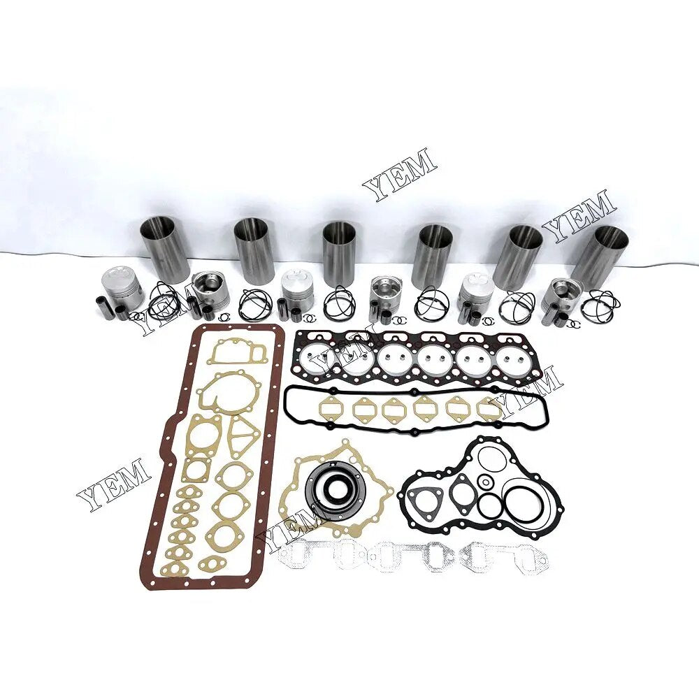 For Mitsubishi excavator engine 6DR5 Rebuild Kit With Liner Piston Rings Full Gasket Kit YEMPARTS