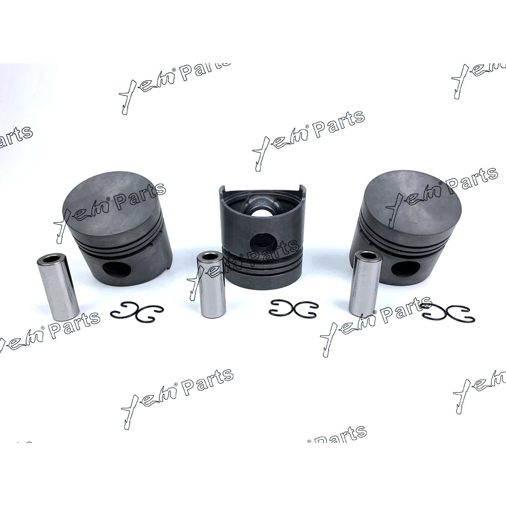 YEM Engine Parts Piston Set STD 76mm For Kubota D1102 x3 PCS Engine Parts For Kubota