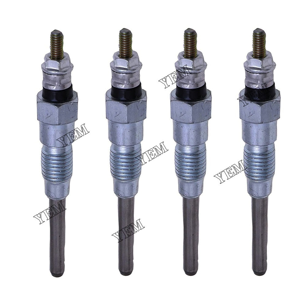 YEM Engine Parts 4PCS Glow Plugs 6655233 for Bobcat 773 S150 S175 Kubota 3 Series V2203 Engine For Kubota