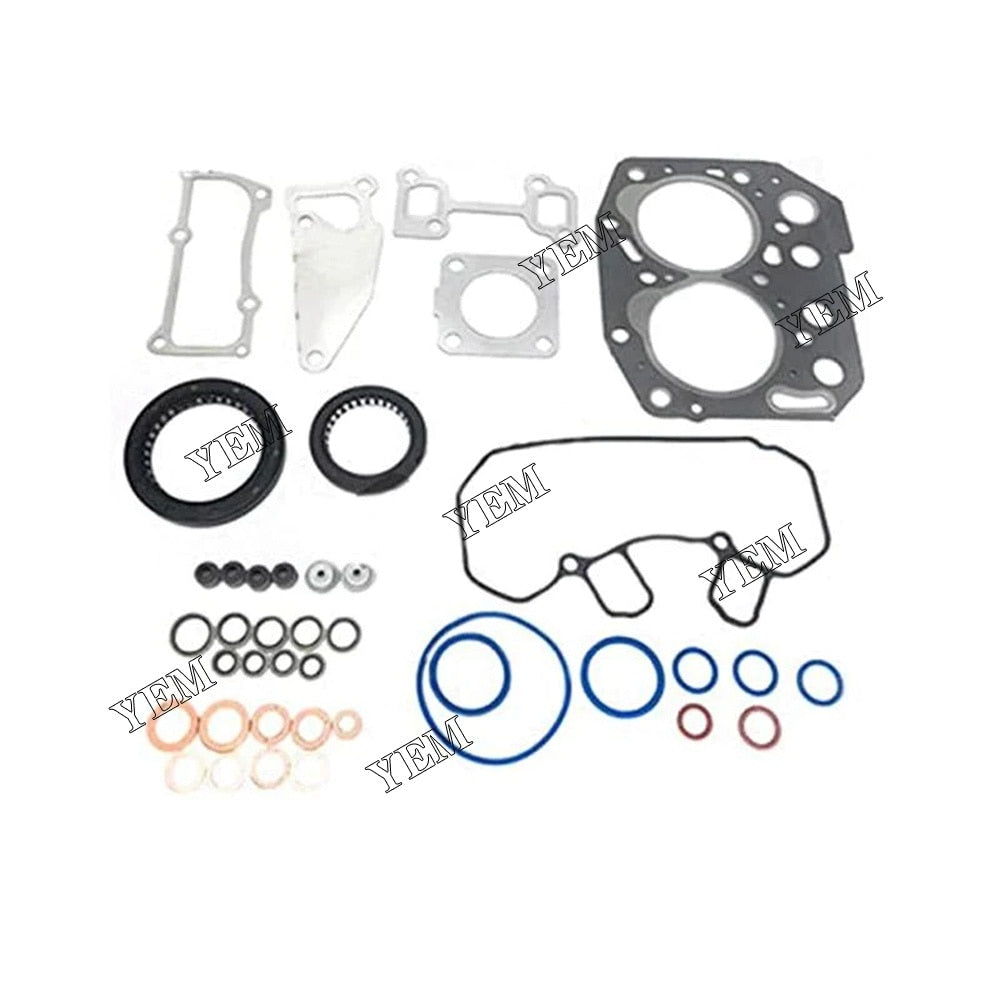 YEM Engine Parts For Yanmar 2D70E 2TNV70 Overhaul Rebuild Kit Piston Ring Head Gasket Bearing Set For Yanmar