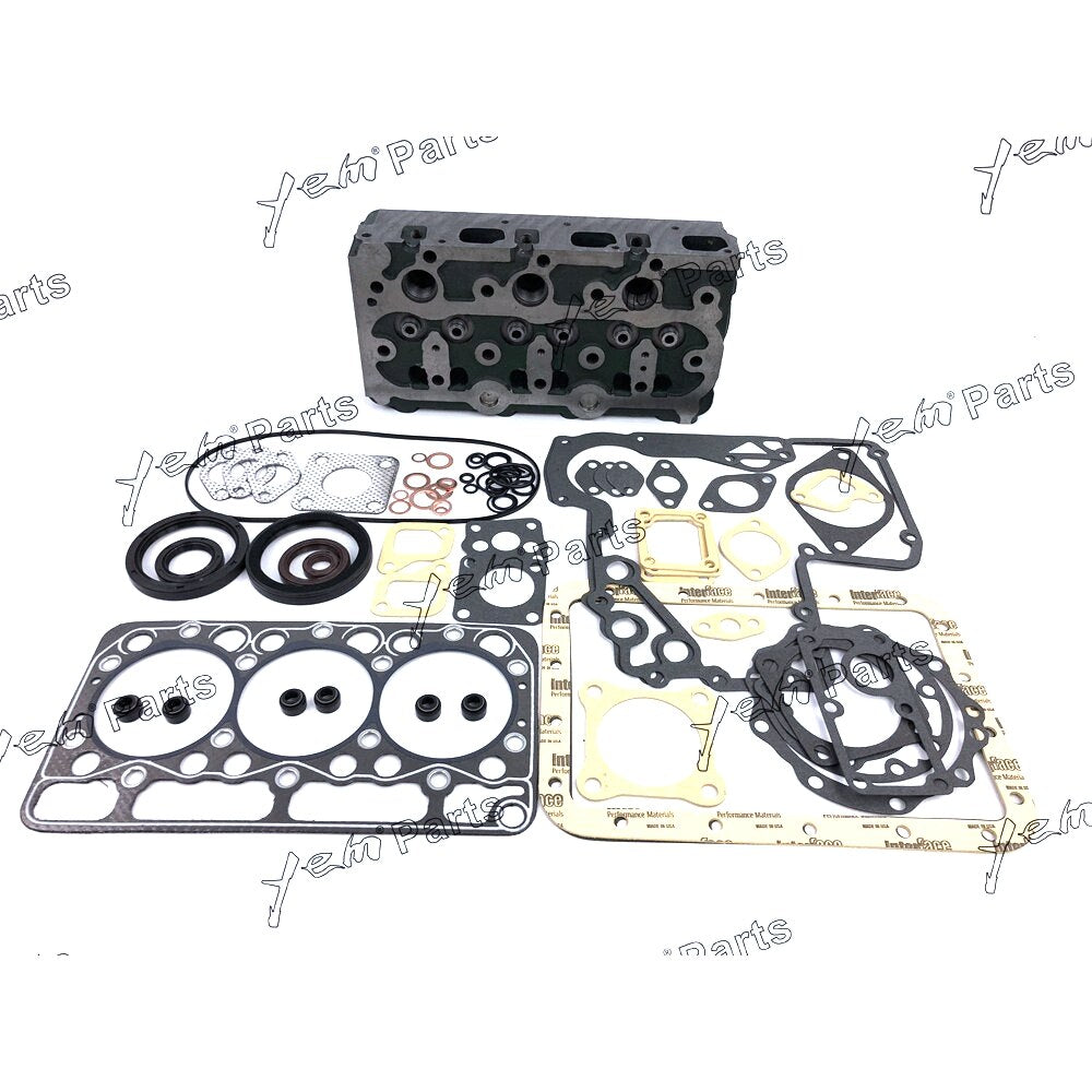 YEM Engine Parts Complete Cylinder Head &Full Gasket For Kubota D950 Tractor B7200D B7200E B7200HST-D For Kubota
