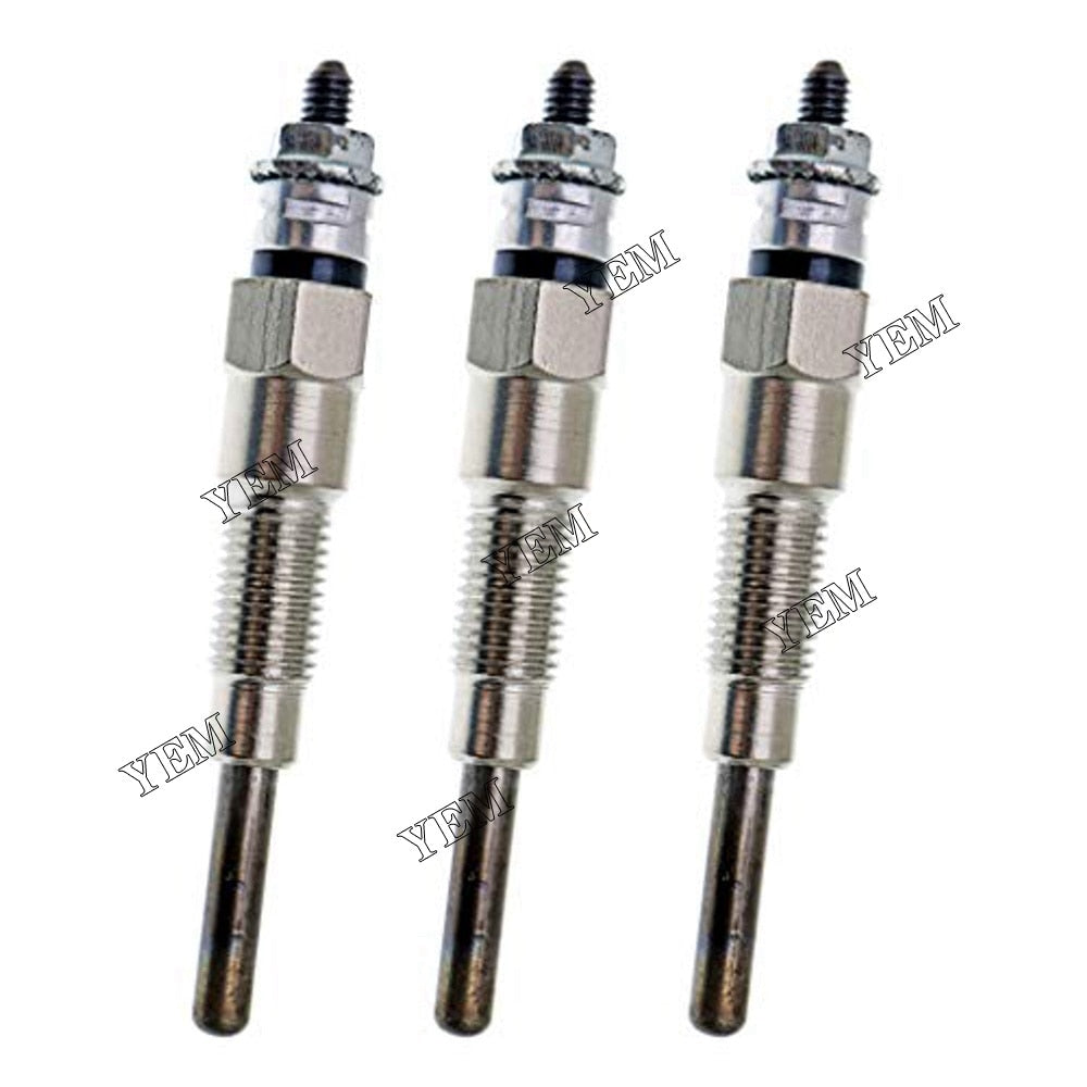YEM Engine Parts Glow Plugs For Kubota T1600H FZ2100 FZ2400 Z482 V1505 Engine ( 3PCS ) For Kubota