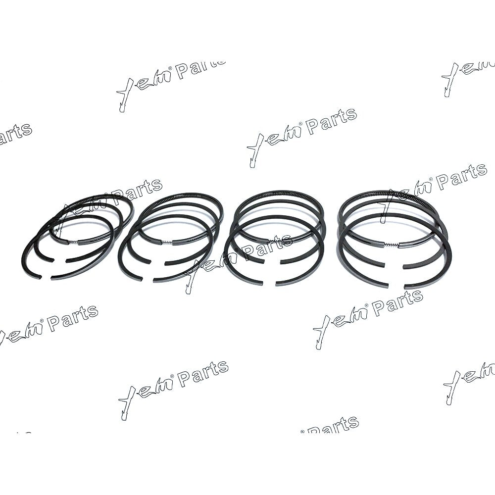YEM Engine Parts 4 Sets For Kubota V3300 Engine STD Piston Rings Set Kit 98mm For Kubota
