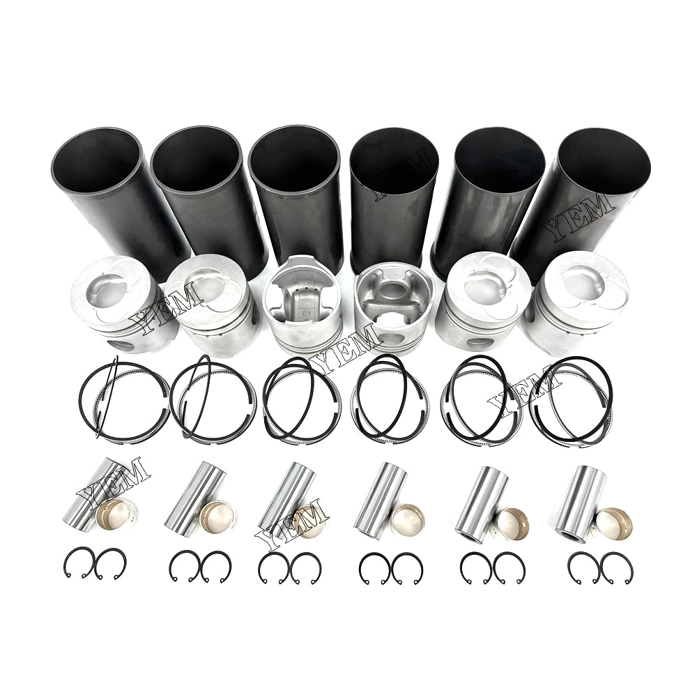 Fast Shipping 6PCS W06D Cylinder Liner Kit For Hino engine spare parts YEMPARTS