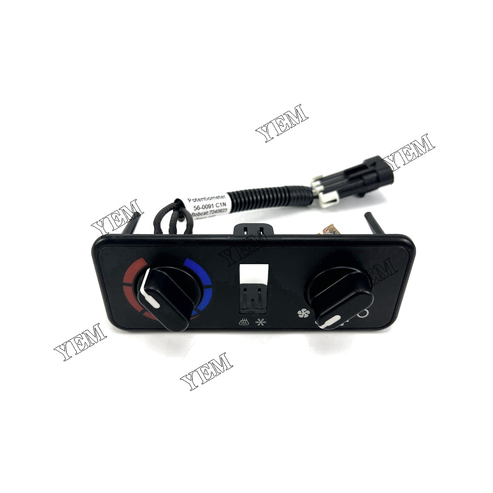 Fast Shipping 7240823 Heater Control Panel For Bobcat Loaders Parts YEMPARTS