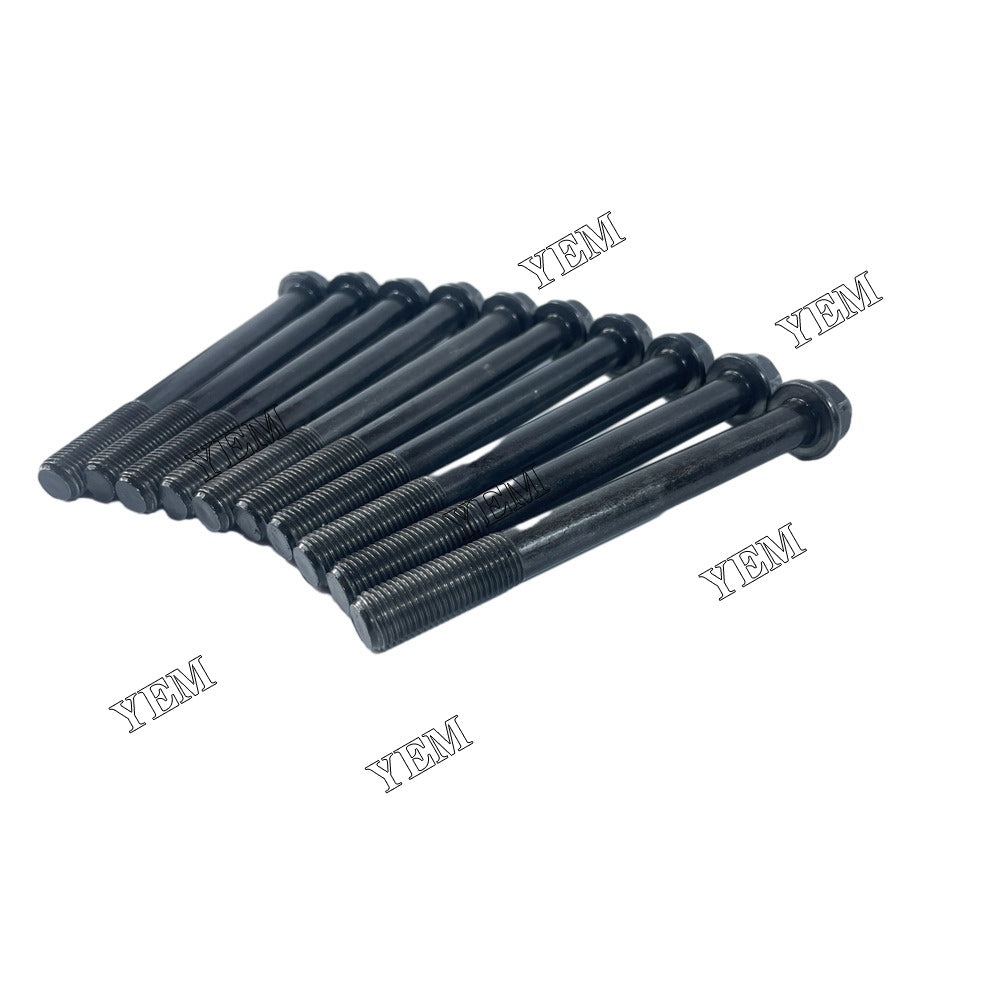 For Kubota Cylinder Head Bolt 10x 1G772-0345 V3307 Engine Spare Parts YEMPARTS