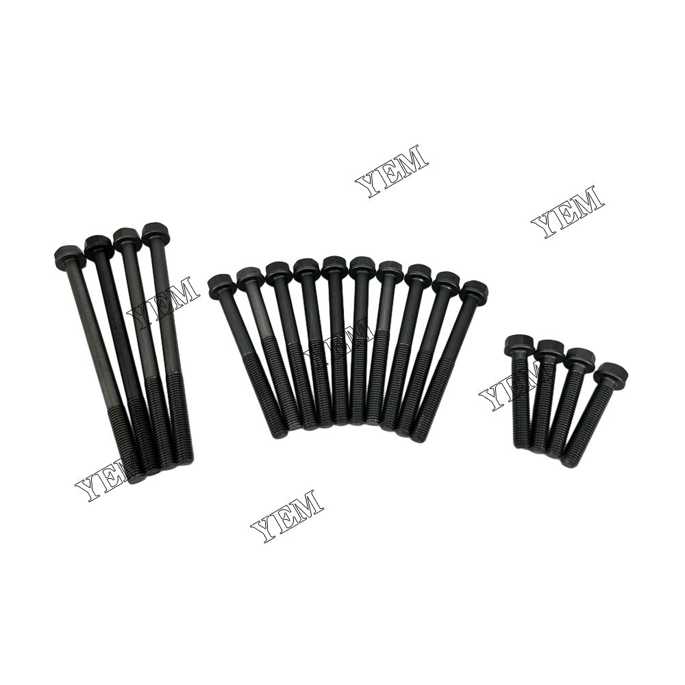 For Cummins Cylinder Head Bolt 18x 4BT Engine Spare Parts YEMPARTS