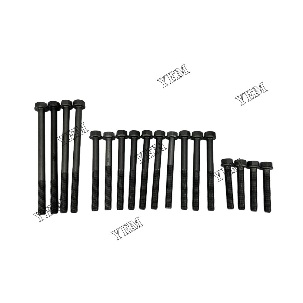 For Cummins Cylinder Head Bolt 18x 4BT Engine Spare Parts YEMPARTS