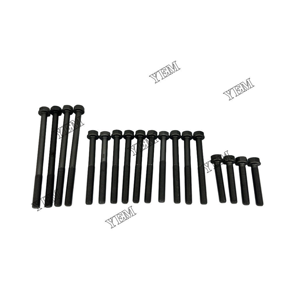 For Cummins Cylinder Head Bolt 18x 4BT Engine Spare Parts YEMPARTS