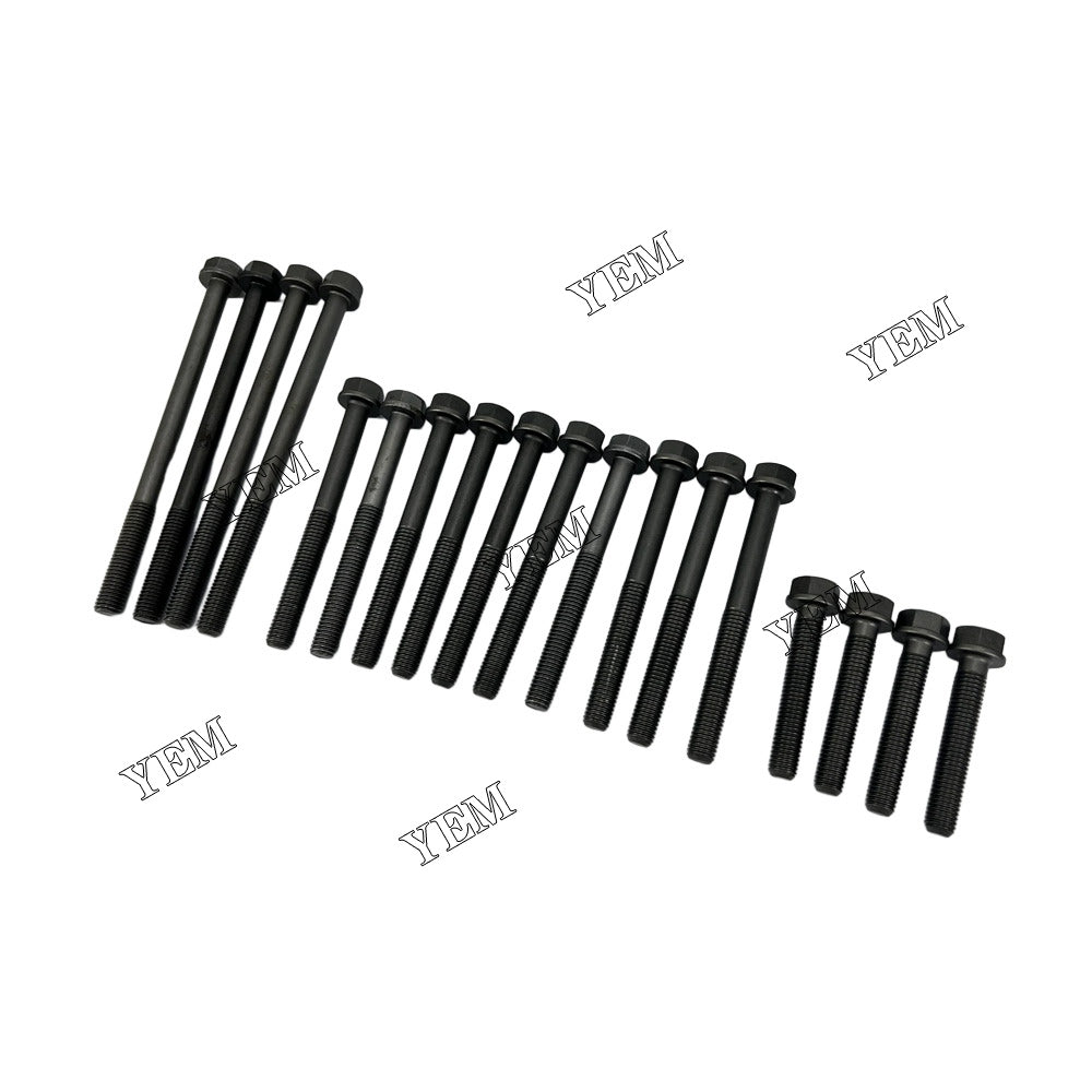 For Cummins Cylinder Head Bolt 18x 4BT Engine Spare Parts YEMPARTS