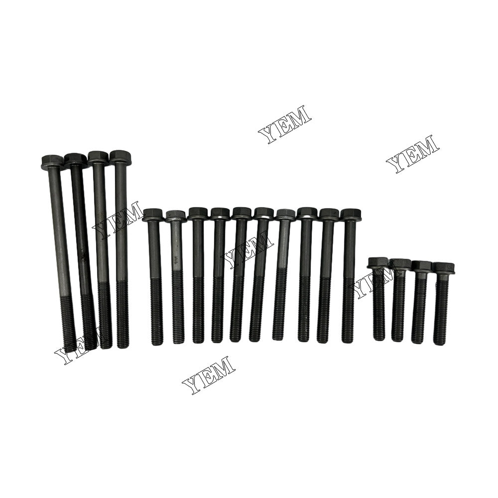 For Cummins Cylinder Head Bolt 18x 4BT Engine Spare Parts YEMPARTS