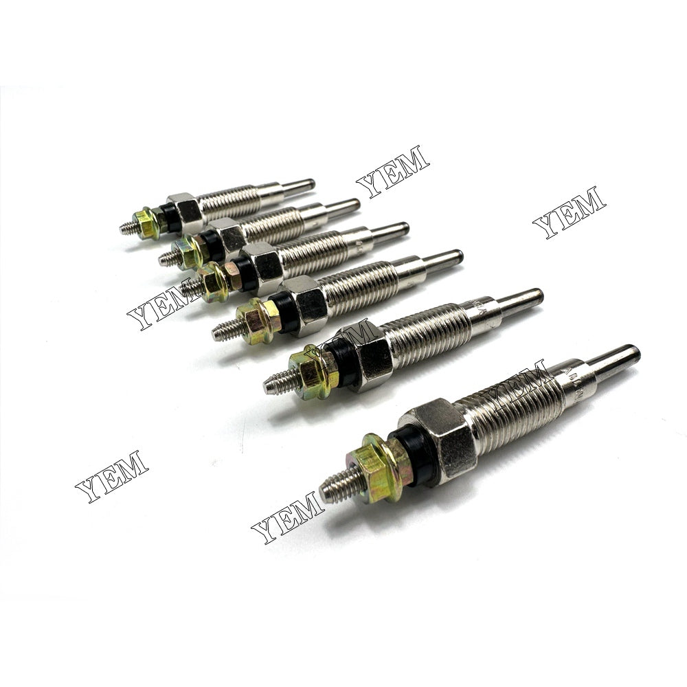 For Kubota Glow Plug 6X 15521-65512 S2600 Engine Spare Parts YEMPARTS