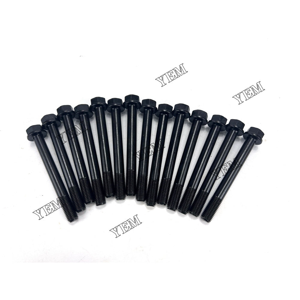 For Mitsubishi Cylinder Head Bolt 14x 31A01-21100 S3L2 Engine Spare Parts YEMPARTS