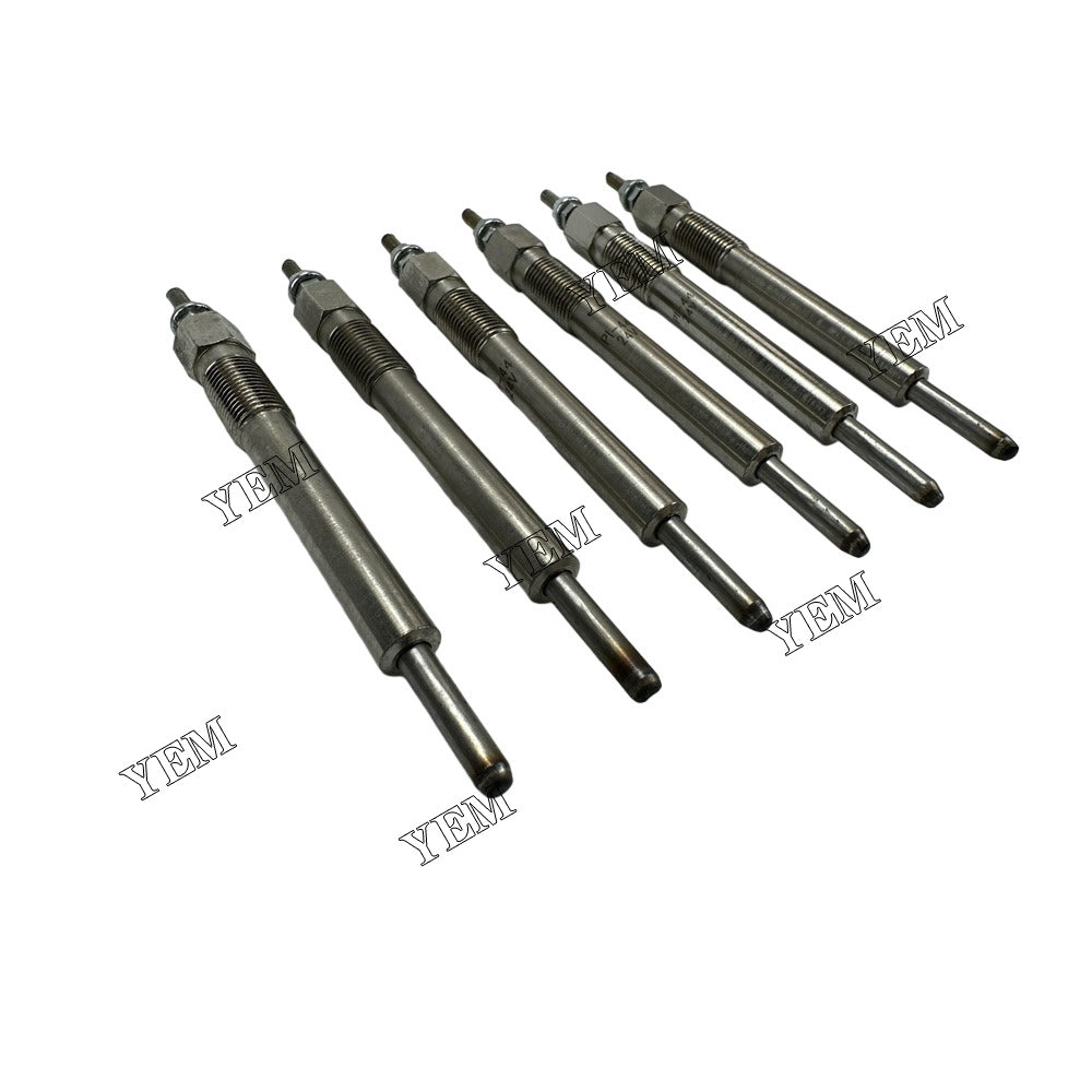 For Isuzu Glow Plug 6X 9-82513-928-7 182513-0440 6BG1 Engine Spare Parts YEMPARTS
