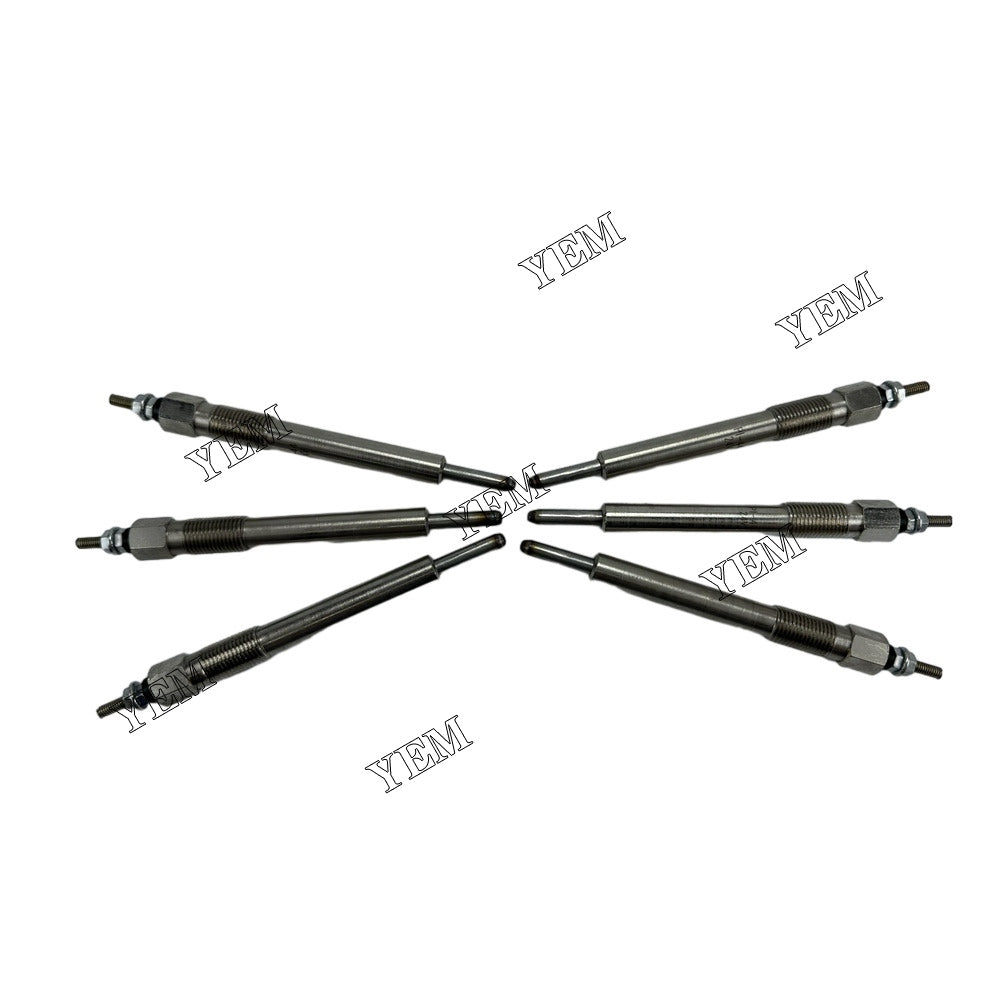 For Isuzu Glow Plug 6X 9-82513-928-7 182513-0440 DB58 Engine Spare Parts YEMPARTS