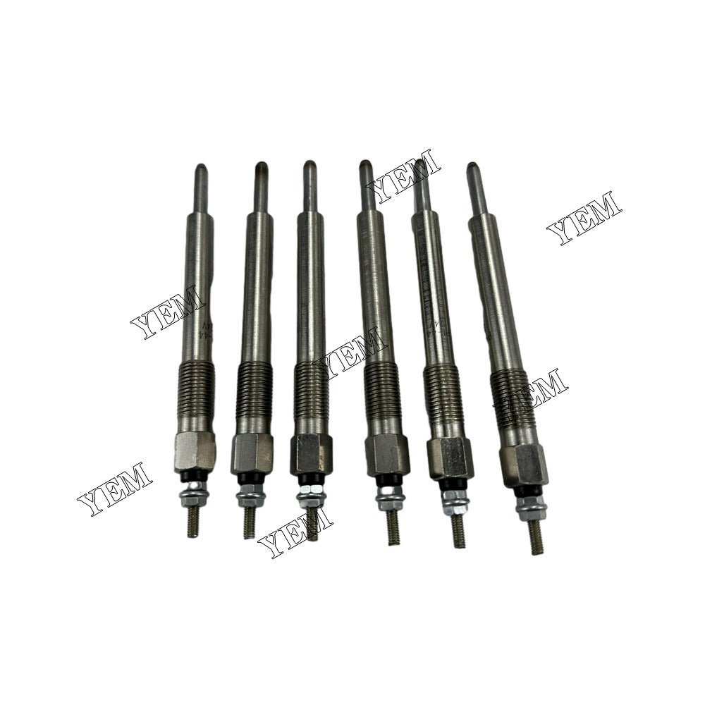 For Isuzu Glow Plug 6X 9-82513-928-7 182513-0440 6BD1 Engine Spare Parts YEMPARTS