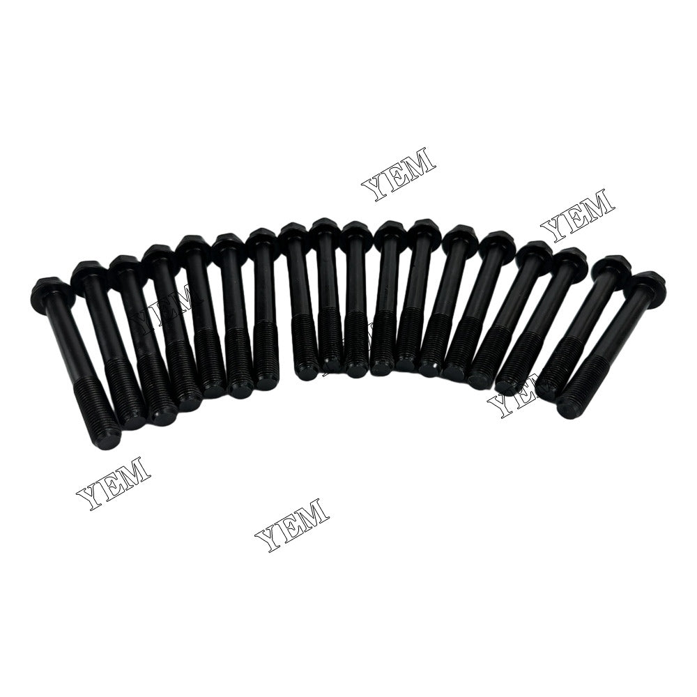 For Kubota Cylinder Head Bolt 18x 6655158 19013-03450 383-0387A V2403 Engine Spare Parts YEMPARTS