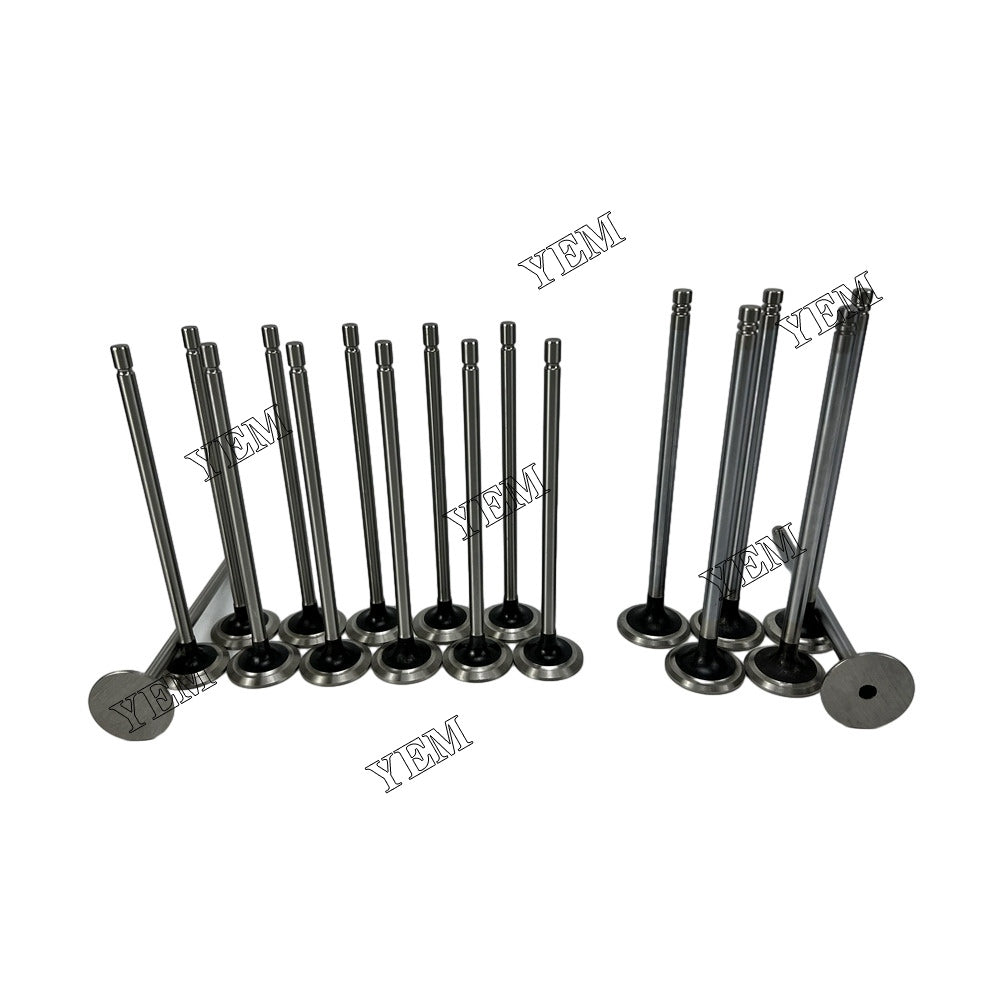 For Caterpillar intake and exhaust valves 12x C7 Engine Spare Parts YEMPARTS