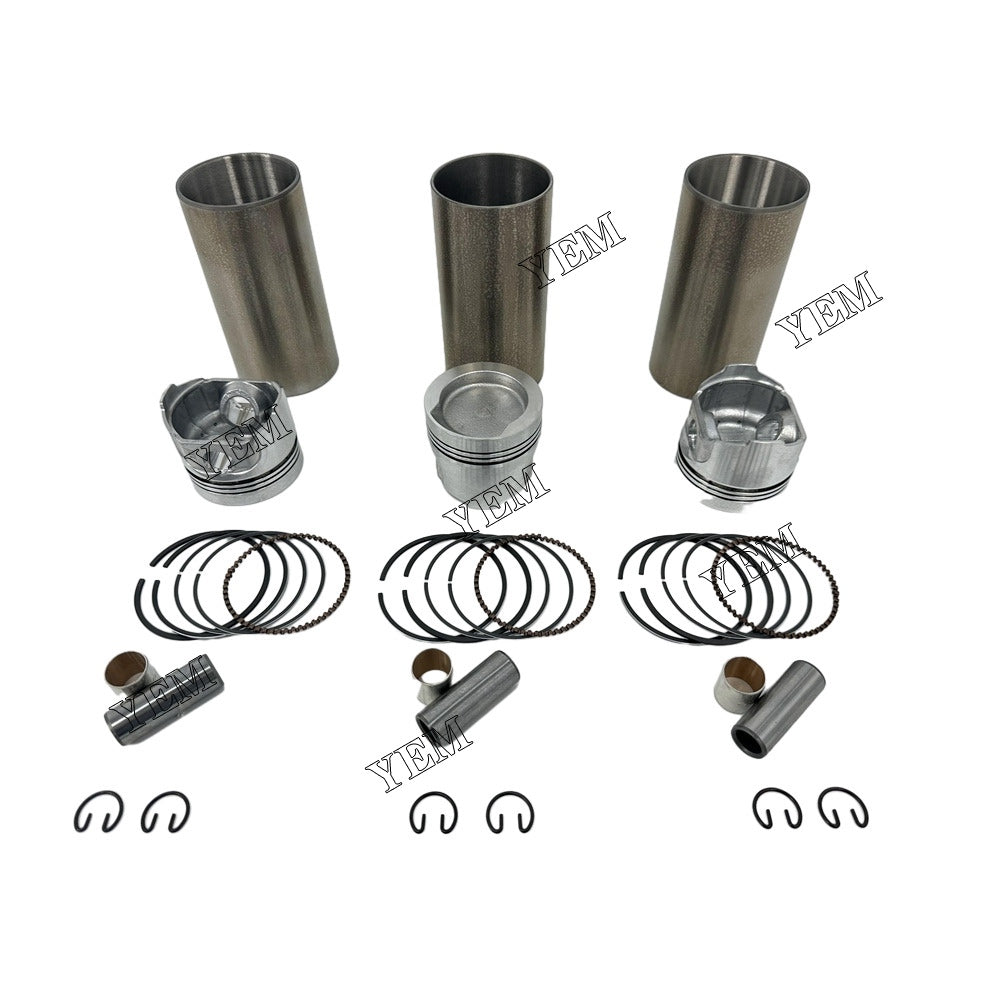 For Kubota Cylinder Liner Kit 3x part number 12691-21110 WG750 Engine Spare Parts YEMPARTS