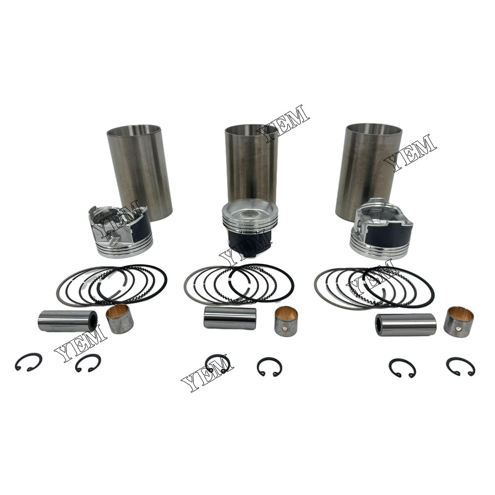 For Kubota Cylinder Liner Kit 3x part number EG561-21110 WG972 Engine Spare Parts YEMPARTS