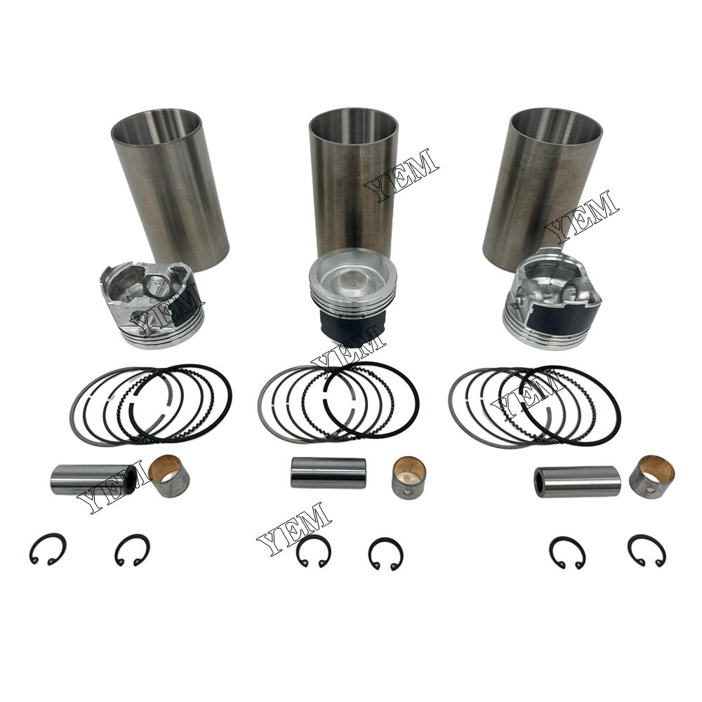 For Kubota Cylinder Liner Kit 3x part number EG561-21110 WG972 Engine Spare Parts YEMPARTS