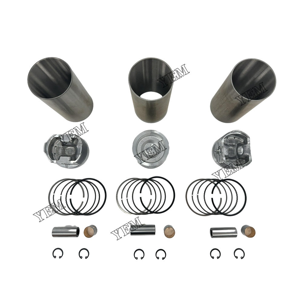For Kubota Cylinder Liner Kit 3x part number EG561-21110 WG972 Engine Spare Parts YEMPARTS