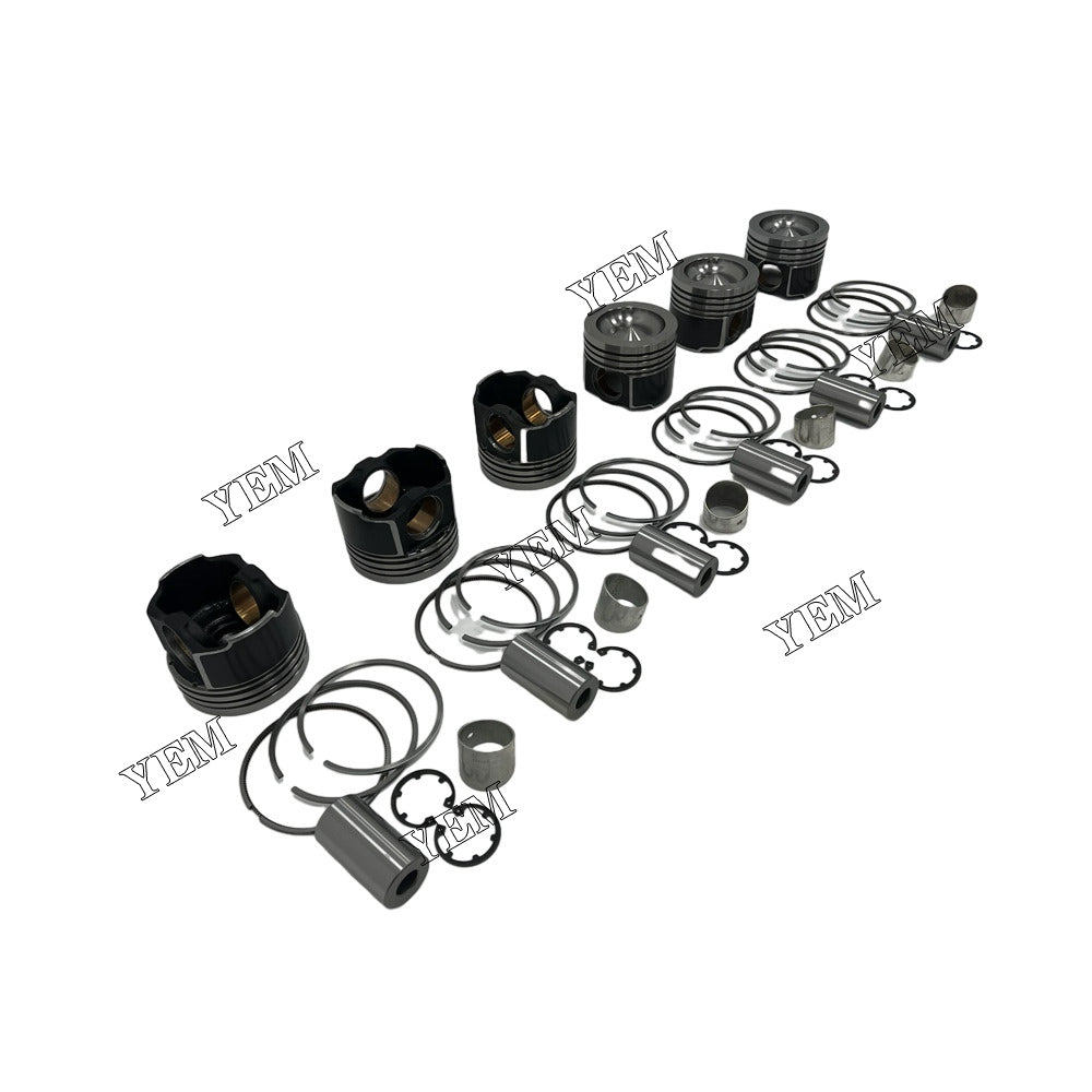 For Caterpillar Piston With Rings 6x C7 Engine Spare Parts YEMPARTS