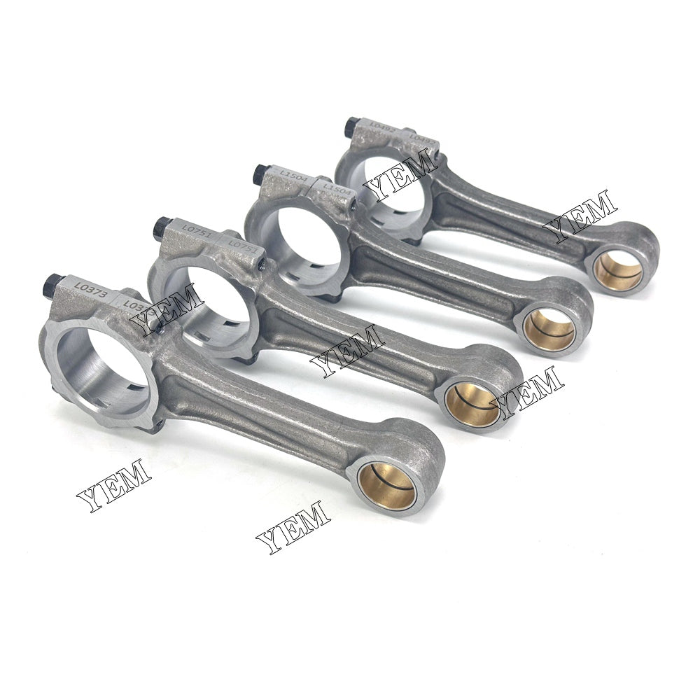 For Kubota Connecting Rod 4x 1J700-22010 1J700-22012 7020997 418-0984A V2607 Engine Spare Parts YEMPARTS