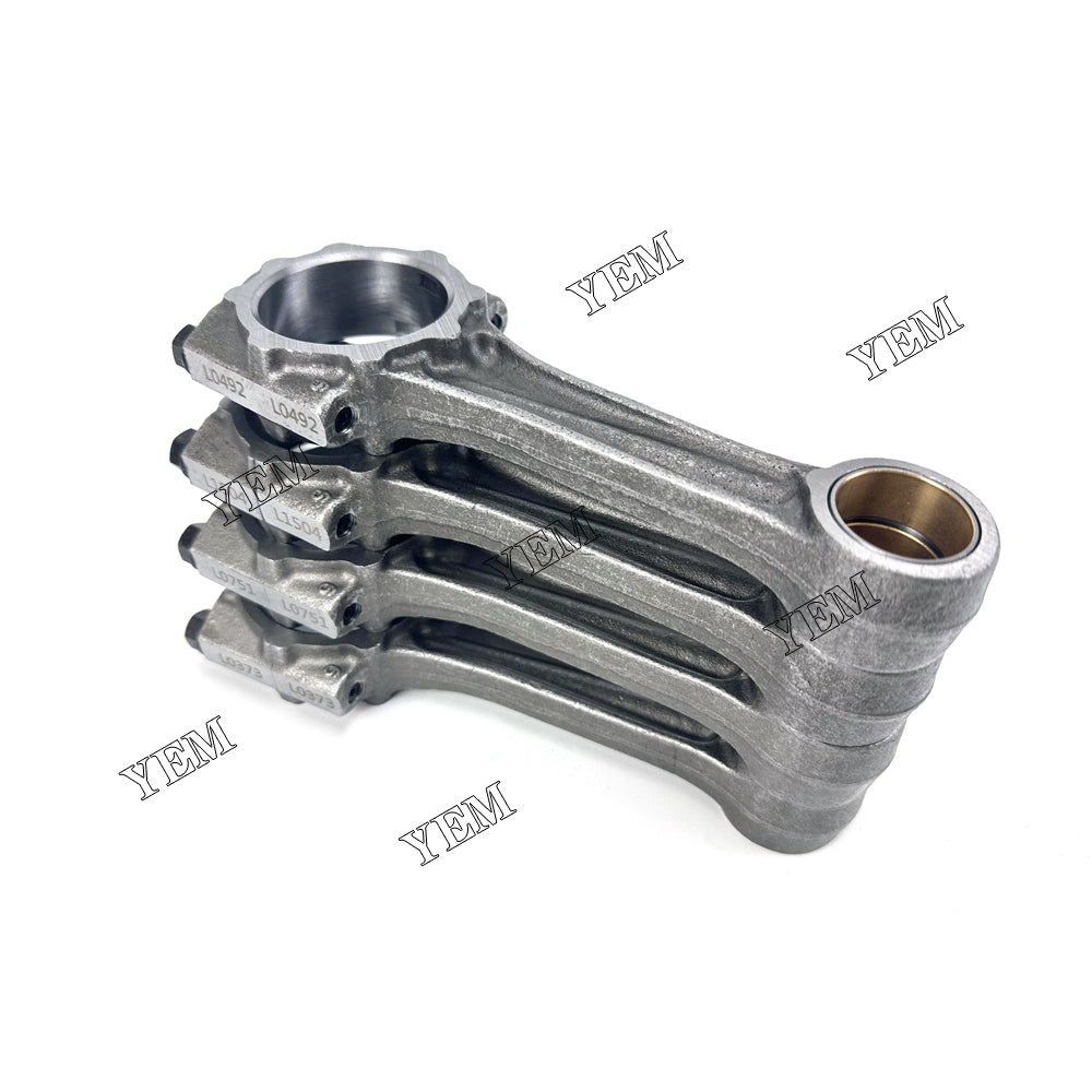 For Kubota Connecting Rod 4x 1J700-22010 1J700-22012 7020997 418-0984A V2607 Engine Spare Parts YEMPARTS