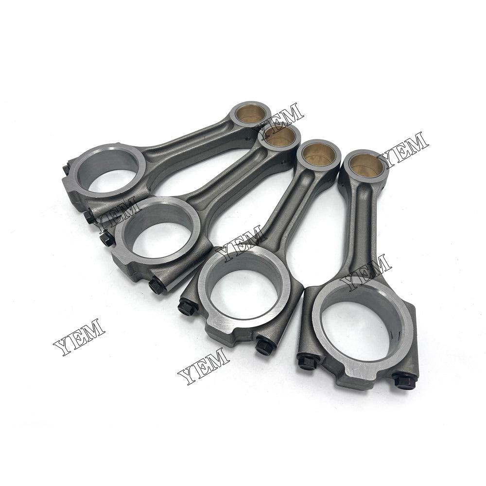 For Yanmar Connecting Rod 4x YM123900-23000 4TNE106 Engine Spare Parts YEMPARTS