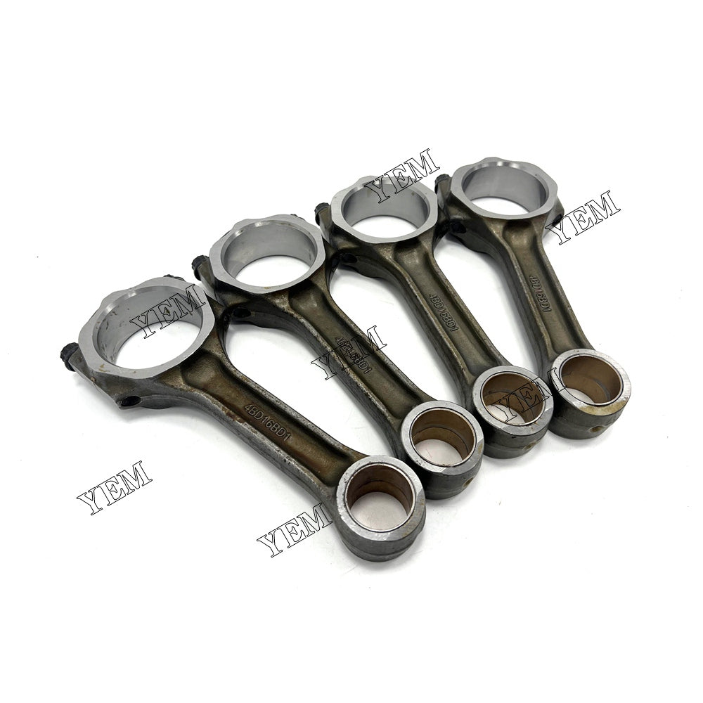 For Isuzu Connecting Rod 4x 1-12230095-1 1-12230104-1 4BD1 Engine Spare Parts YEMPARTS