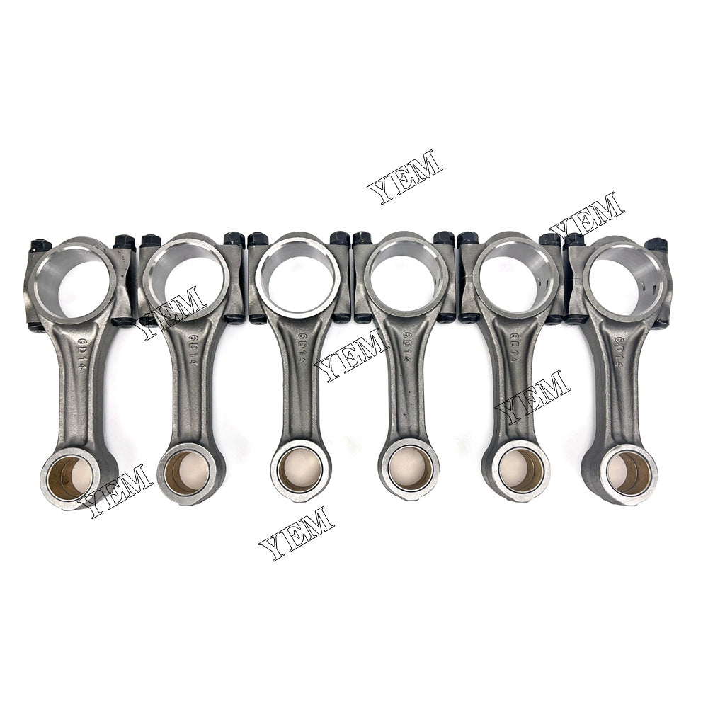 For Mitsubishi Connecting rod with wrong mouth flat mouth 6x 6D15 Engine Spare Parts YEMPARTS