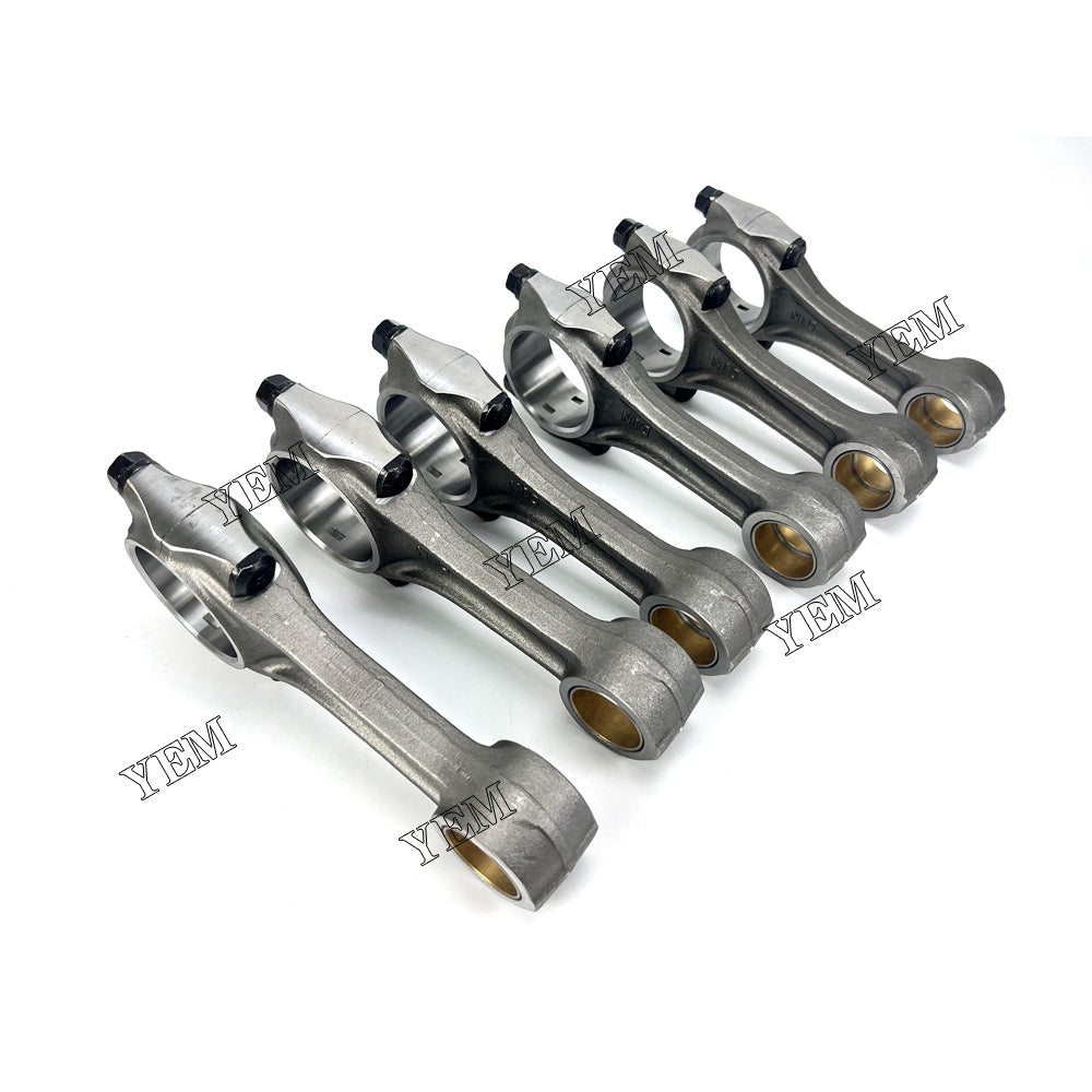 For Mitsubishi Connecting Rod 6x 6D16 Engine Spare Parts YEMPARTS