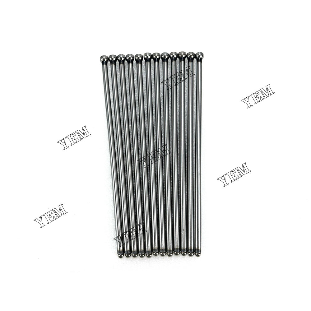 For Isuzu Valve Push Rod 12x 1-12575036-0 6BG1 Engine Spare Parts YEMPARTS