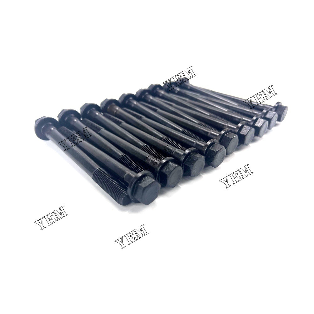 For Komatsu Cylinder Head Bolt 18x 4D84 Engine Spare Parts YEMPARTS
