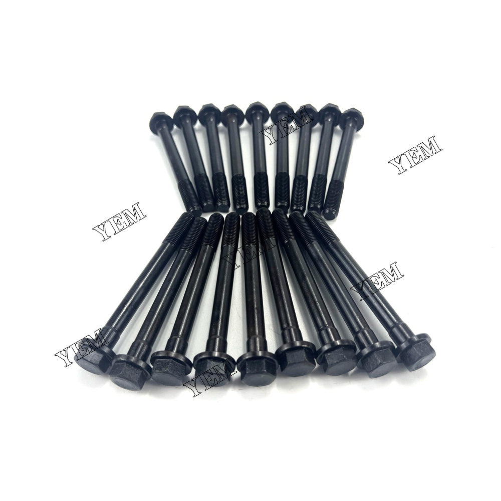 For Yanmar Cylinder Head Bolt 18x 4TNE84 Engine Spare Parts YEMPARTS