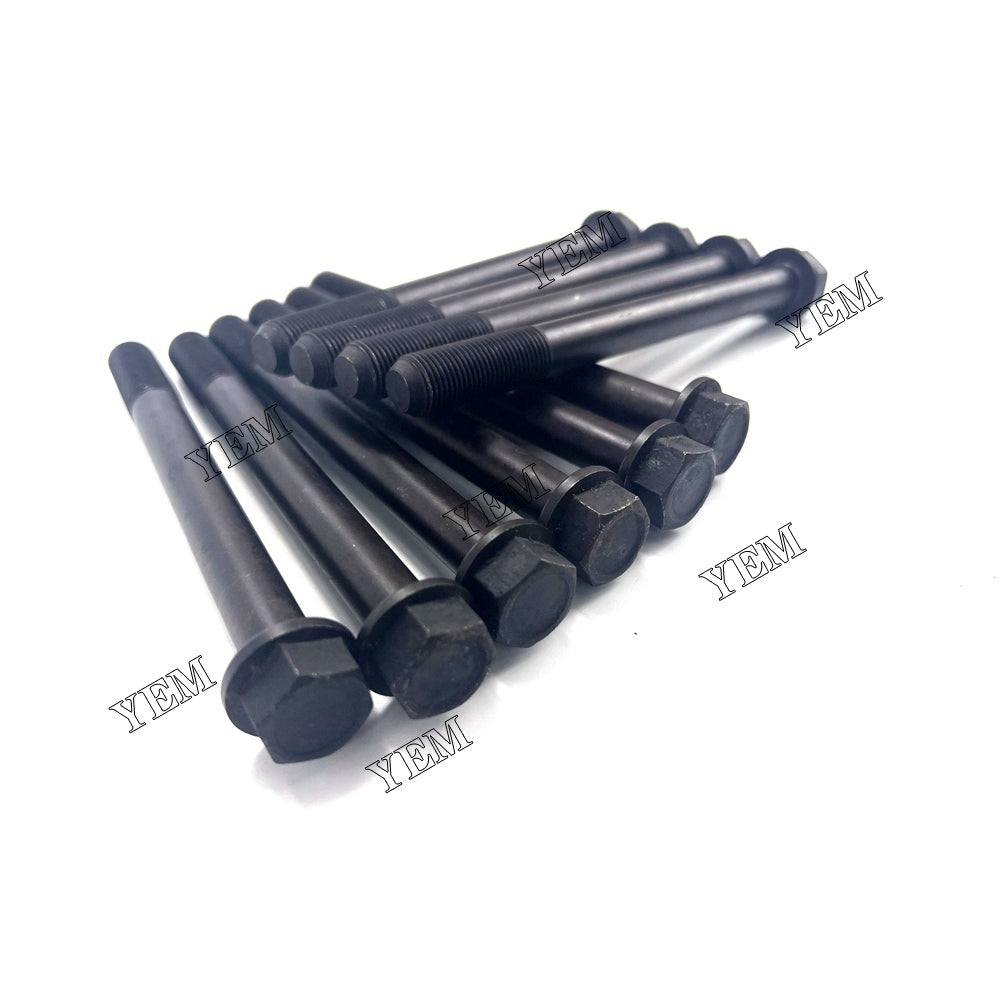 For Kubota Cylinder Head Bolt 10x 1J700-04560 V2607 Engine Spare Parts YEMPARTS