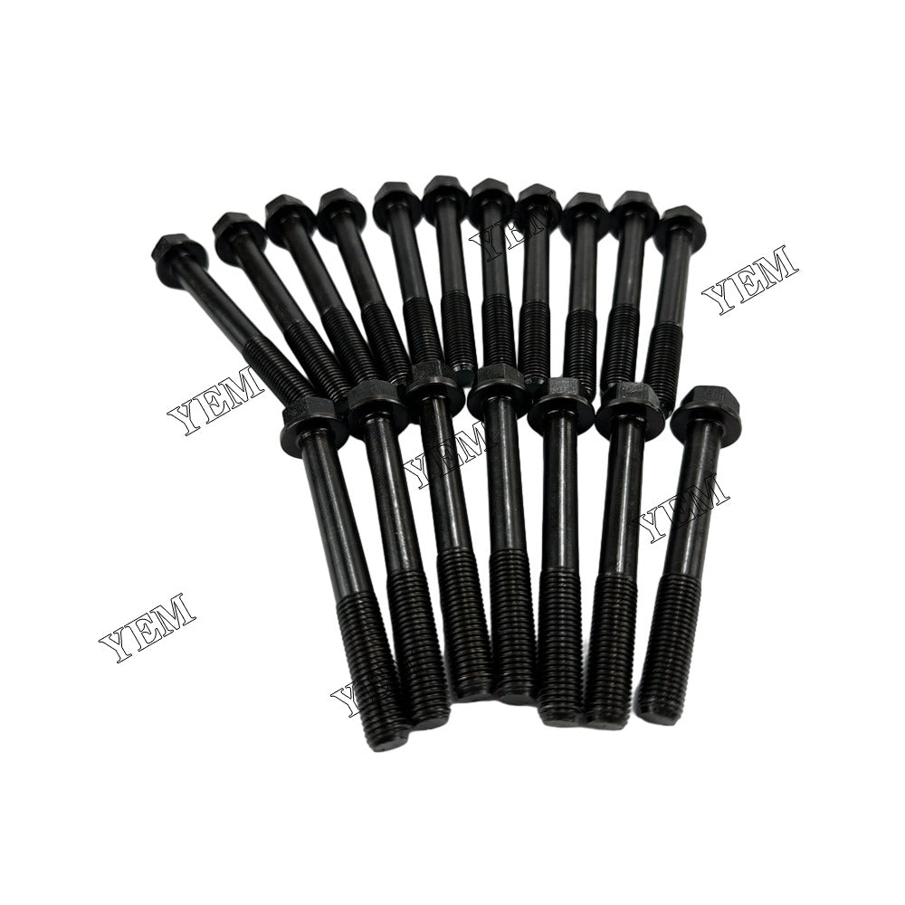 For Kubota Cylinder Head Bolt 18x 16241-03450 V1305 Engine Spare Parts YEMPARTS