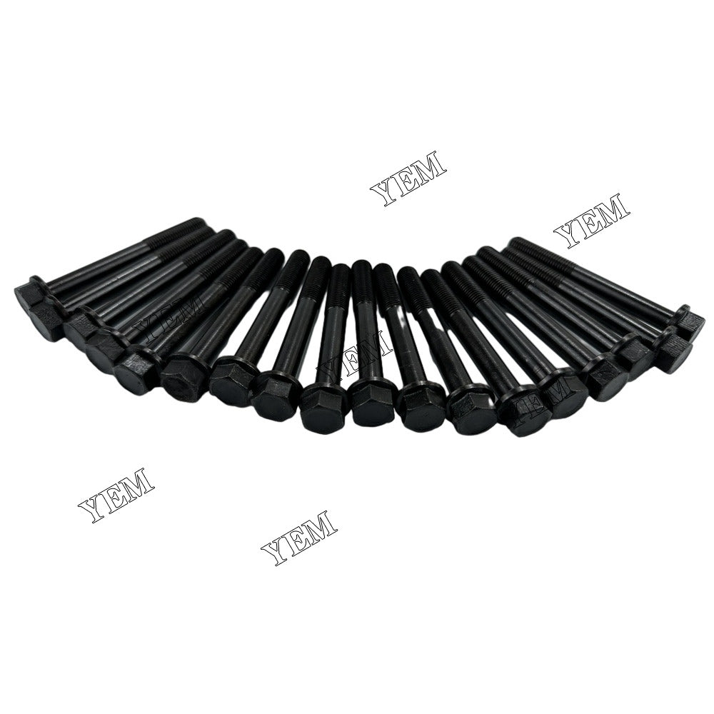 For Kubota Cylinder Head Bolt 18x 16241-03450 V1305 Engine Spare Parts YEMPARTS