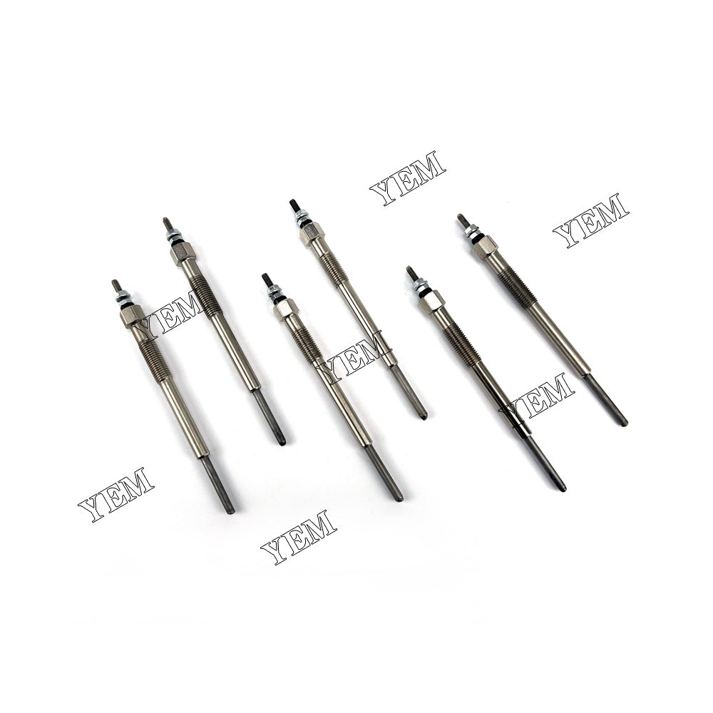 For Isuzu Glow Plug 6X 8-94390777-6 6HK1 Engine Spare Parts YEMPARTS