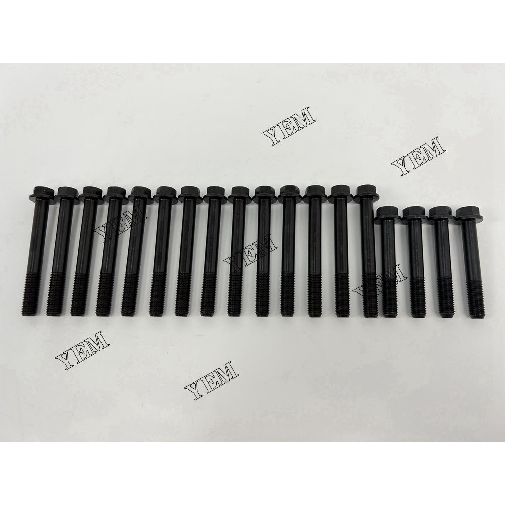 For Shibaura Cylinder Head Bolt 14x 111136480 111136500 N844 Engine Spare Parts YEMPARTS