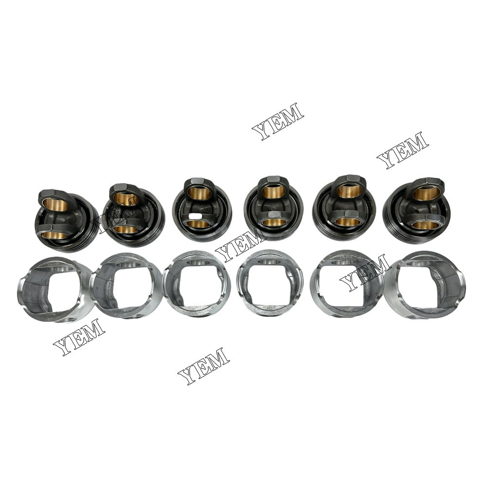 For Caterpillar Piston STD 110mm 6x 238-2726 150-4621 C7 Engine Spare Parts YEMPARTS