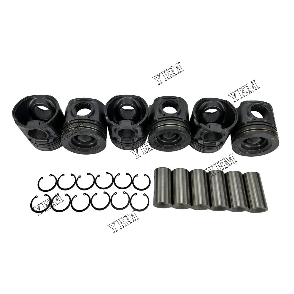 For Cummins Piston STD 114mm 6x 4987914 6L Engine Spare Parts YEMPARTS