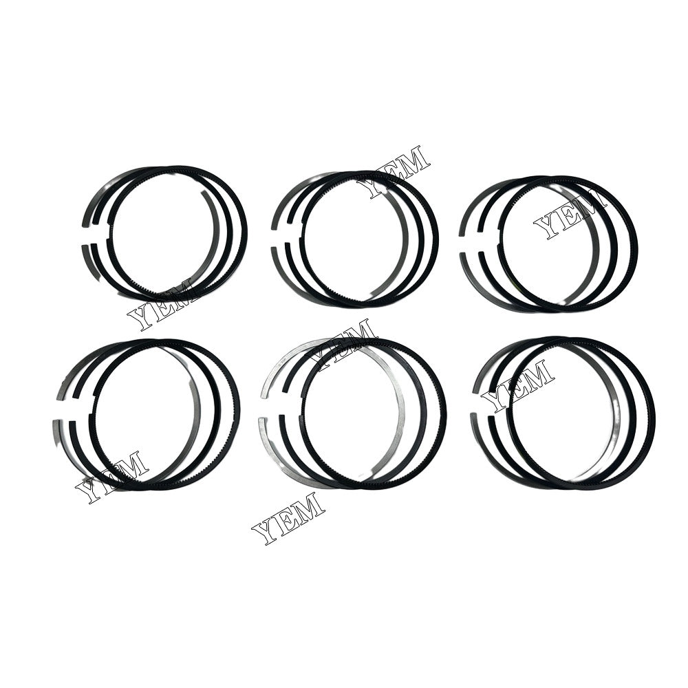 For Cummins Piston Rings Set STD 6x 3802750 6BT5.9 Engine Spare Parts YEMPARTS