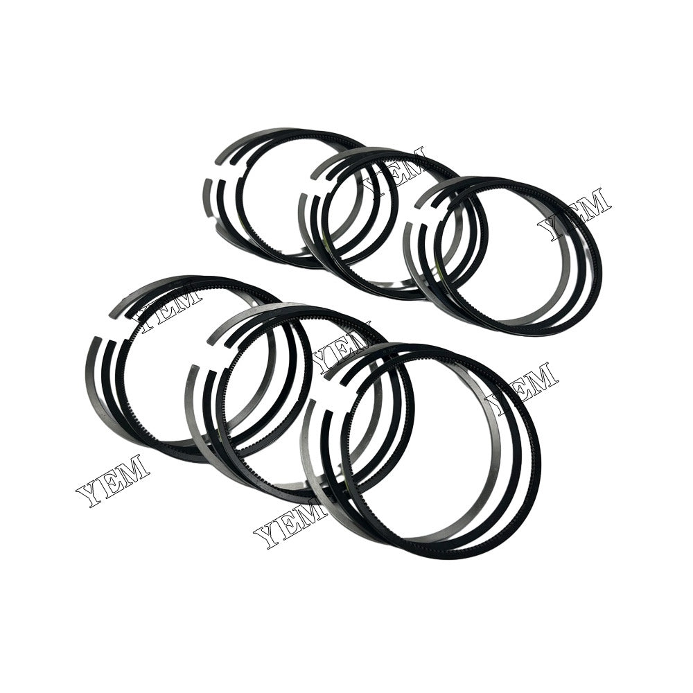 For Cummins Piston Rings Set STD 6x 3802750 6BT5.9 Engine Spare Parts YEMPARTS