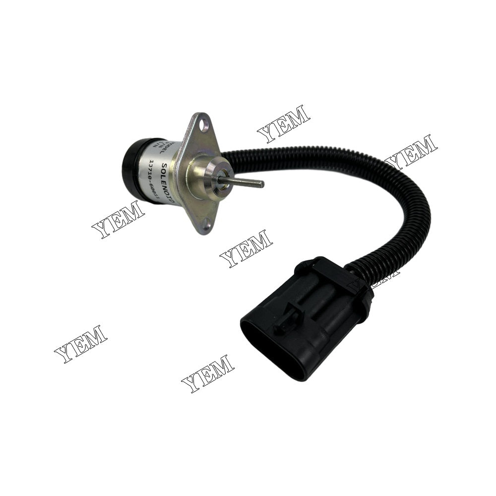 Stop Solenoid YK256-12V 1J710-60011 For Kubota Engine V2607 YEMPARTS