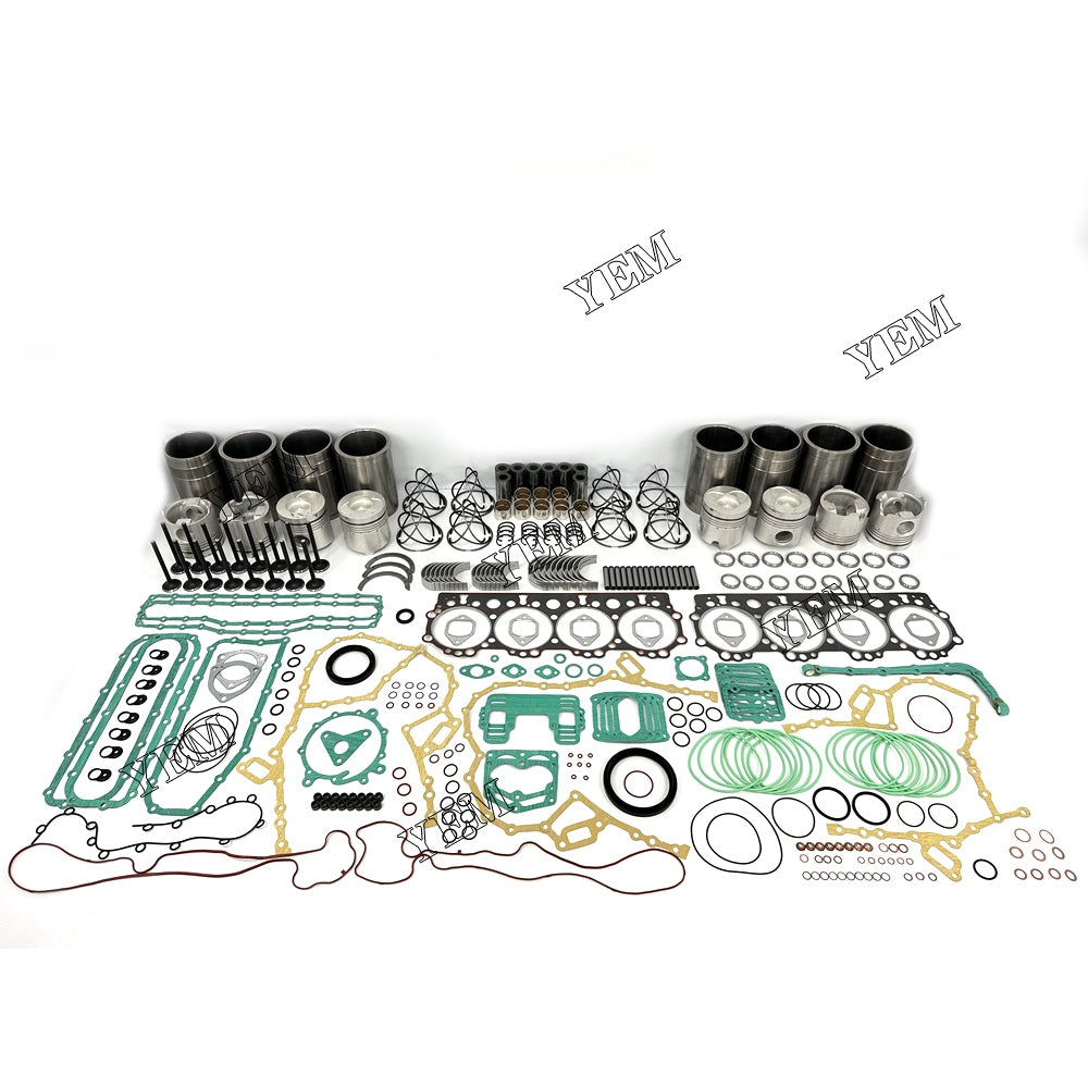 For Hino Engine F17E Overhaul Rebuild Kit With Gasket Set Bearing-Valve Train YEMPARTS